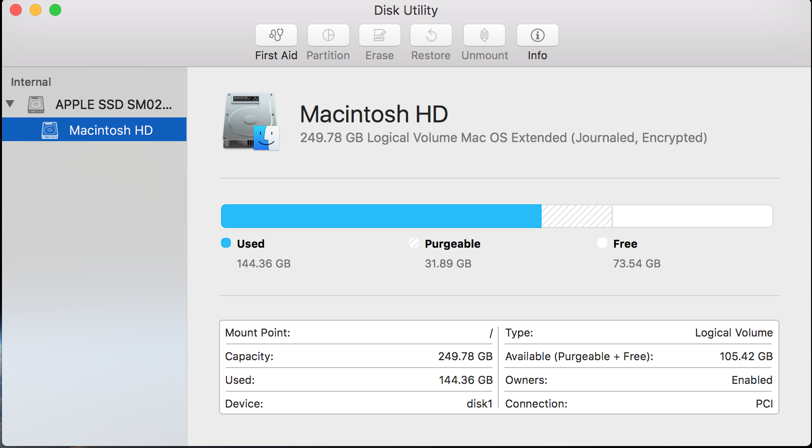 Open Disk Utility