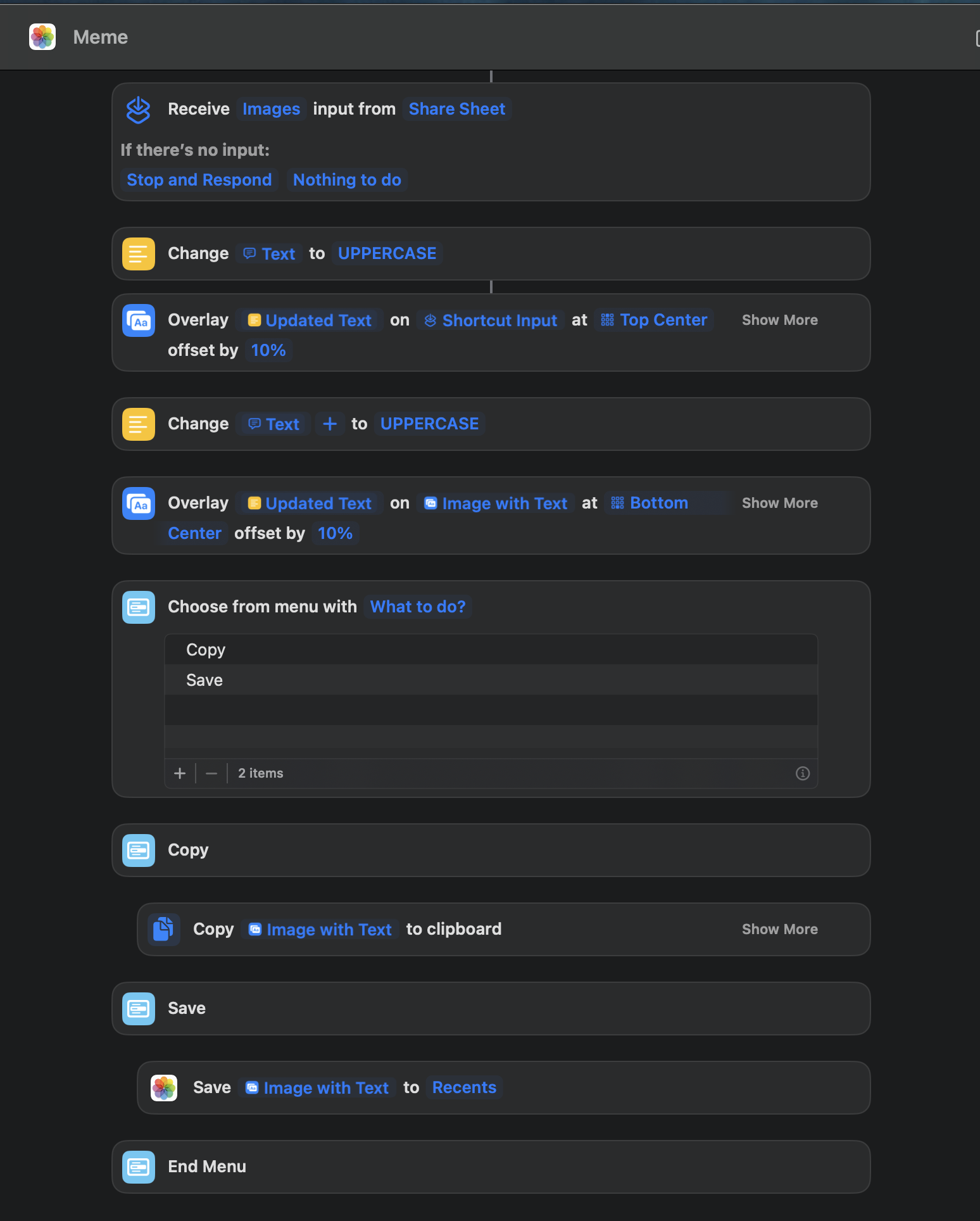 Meme Shortcut