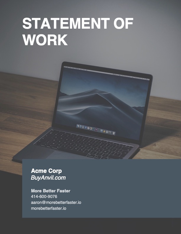 ACME Corp - Statement of Work PDF