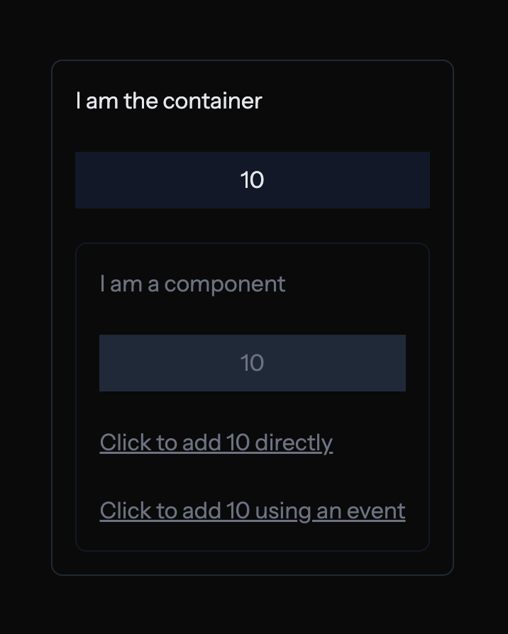 Livewire Event Example